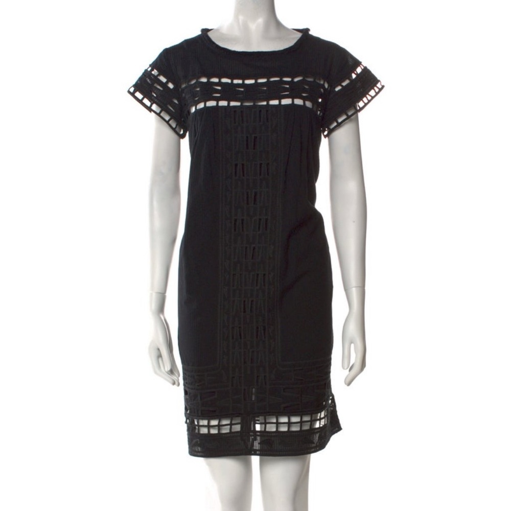 Sea New York Black Mini Embroidery Dress size small